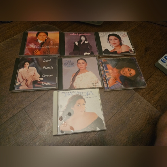 Isabel Pantoja Lot Of 7 Latin American CD's Used Condition Various Titles.